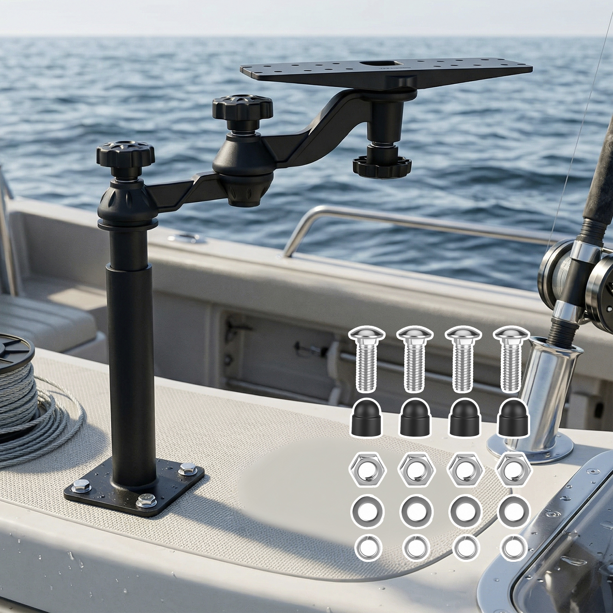 Fish Finder - Tekneler için Teleskopik Balık Bulucu Aparatı,