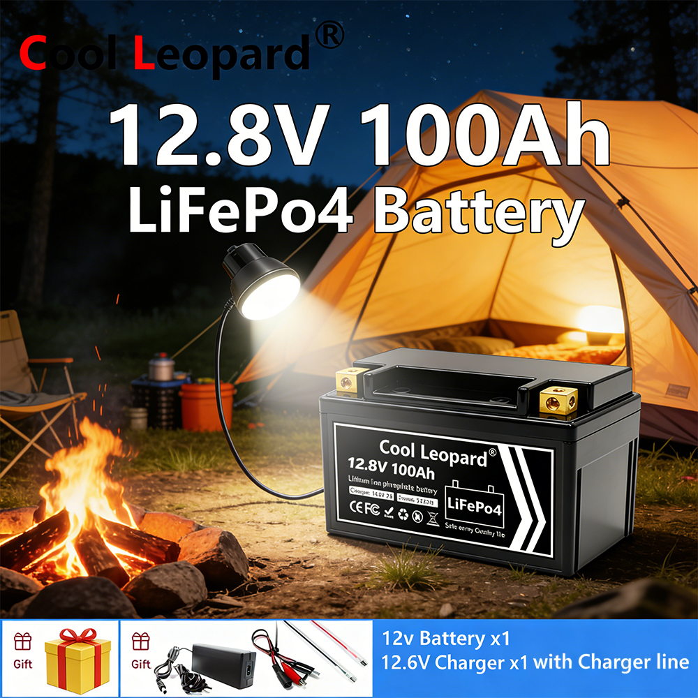 Fish Finder Charger - Hafif 12V 100Ah LiFePO4 Pil Paketi,