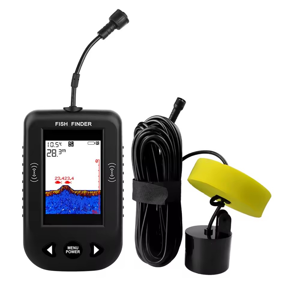 Fish Finder Transducer - Alarm 100 M Taşınabilir Sonar Balık