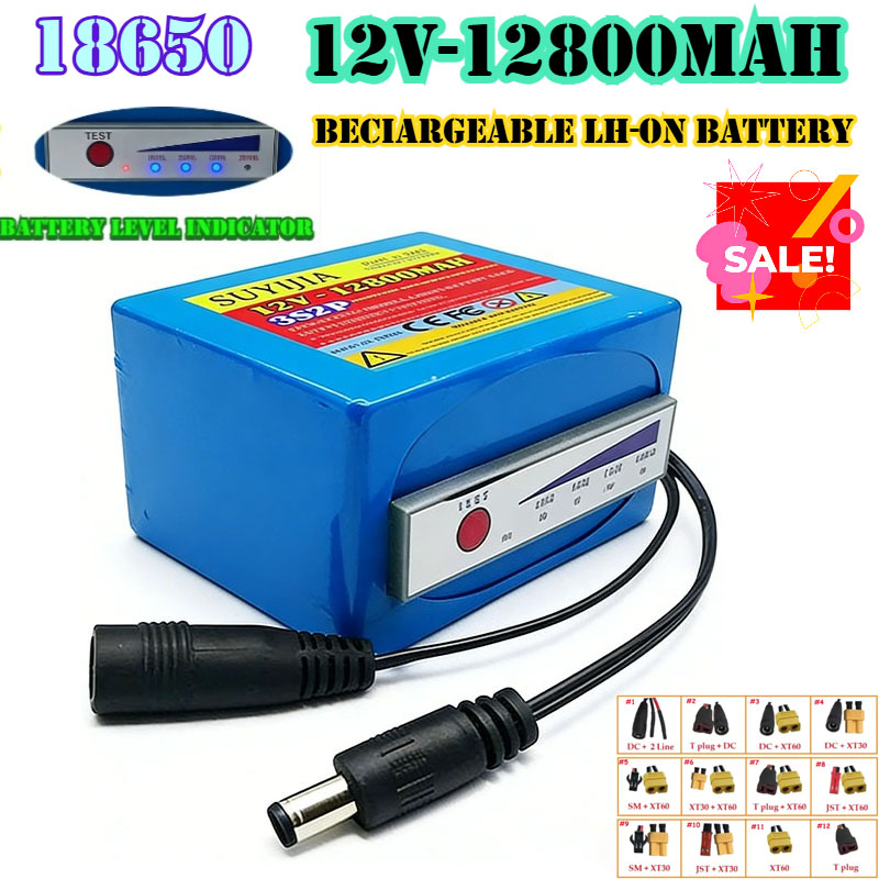 Fish Finder Portable - 18650 Lityum Pil 3s2p 12v 12800mAh