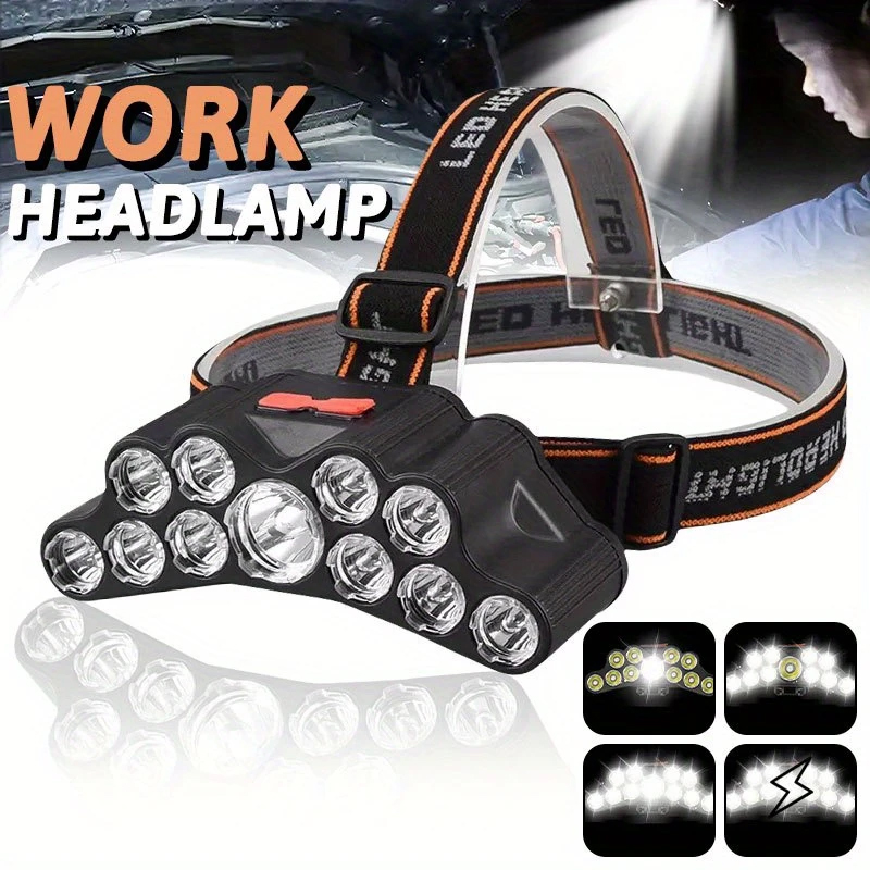 Fish Finder Battery - 11 LED Far Güçlü Işık Kafa
