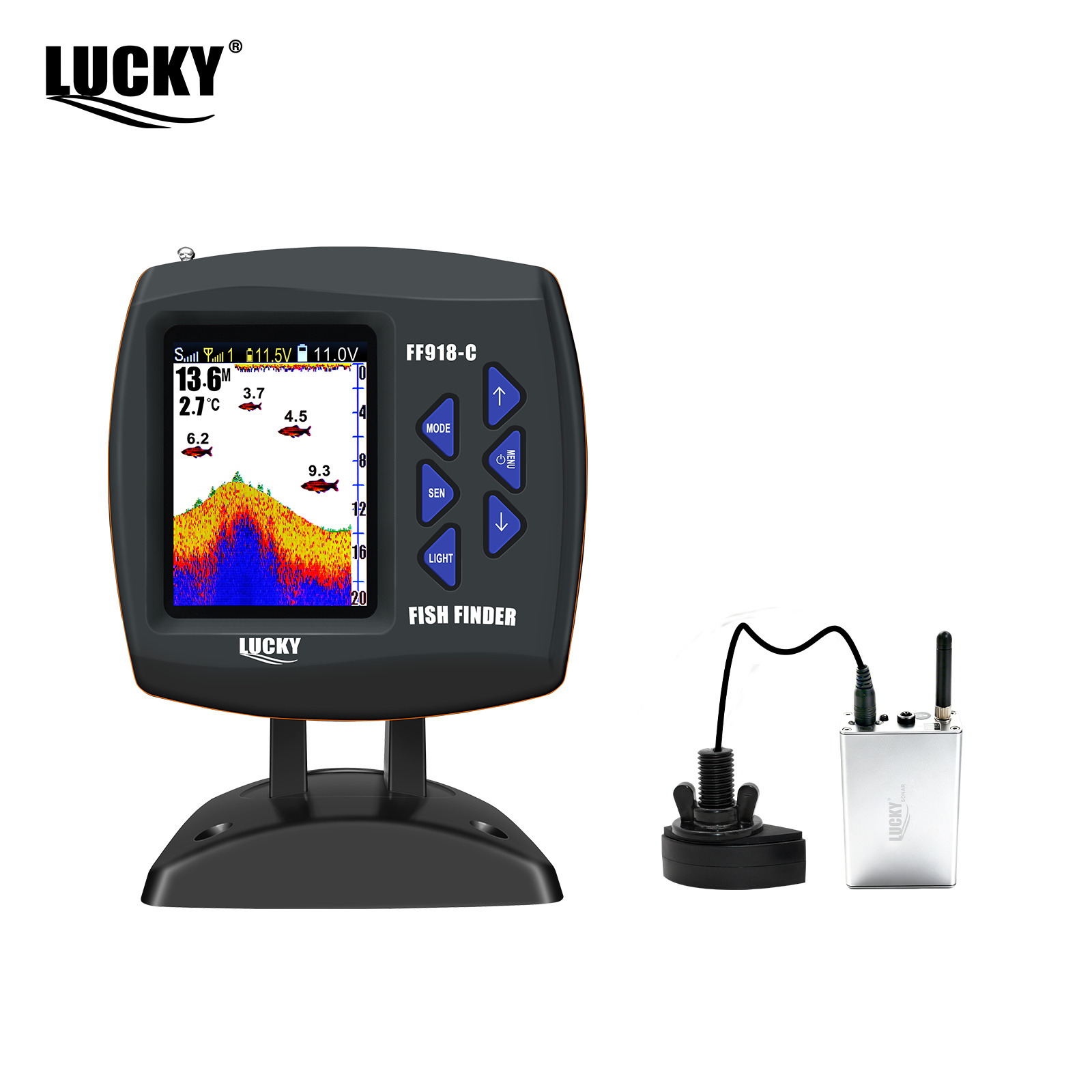 Fish Finder Transducer - Lucky FF918 Kablosuz Uzaktan Kumandalı Tekne
