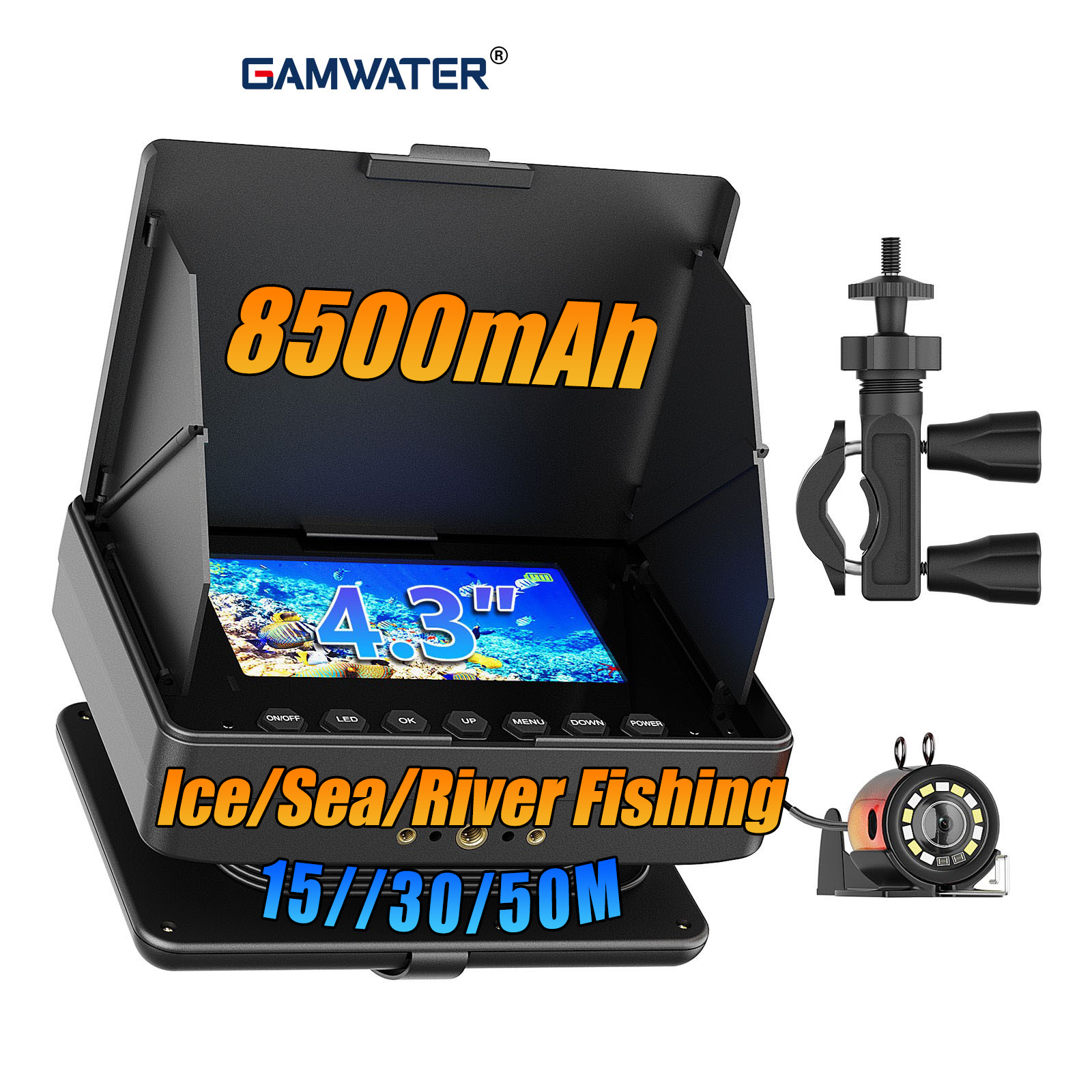 Fish Finder Cable - Sualtı Balıkçılık Kamerası - 15/30/50M Kablolu
