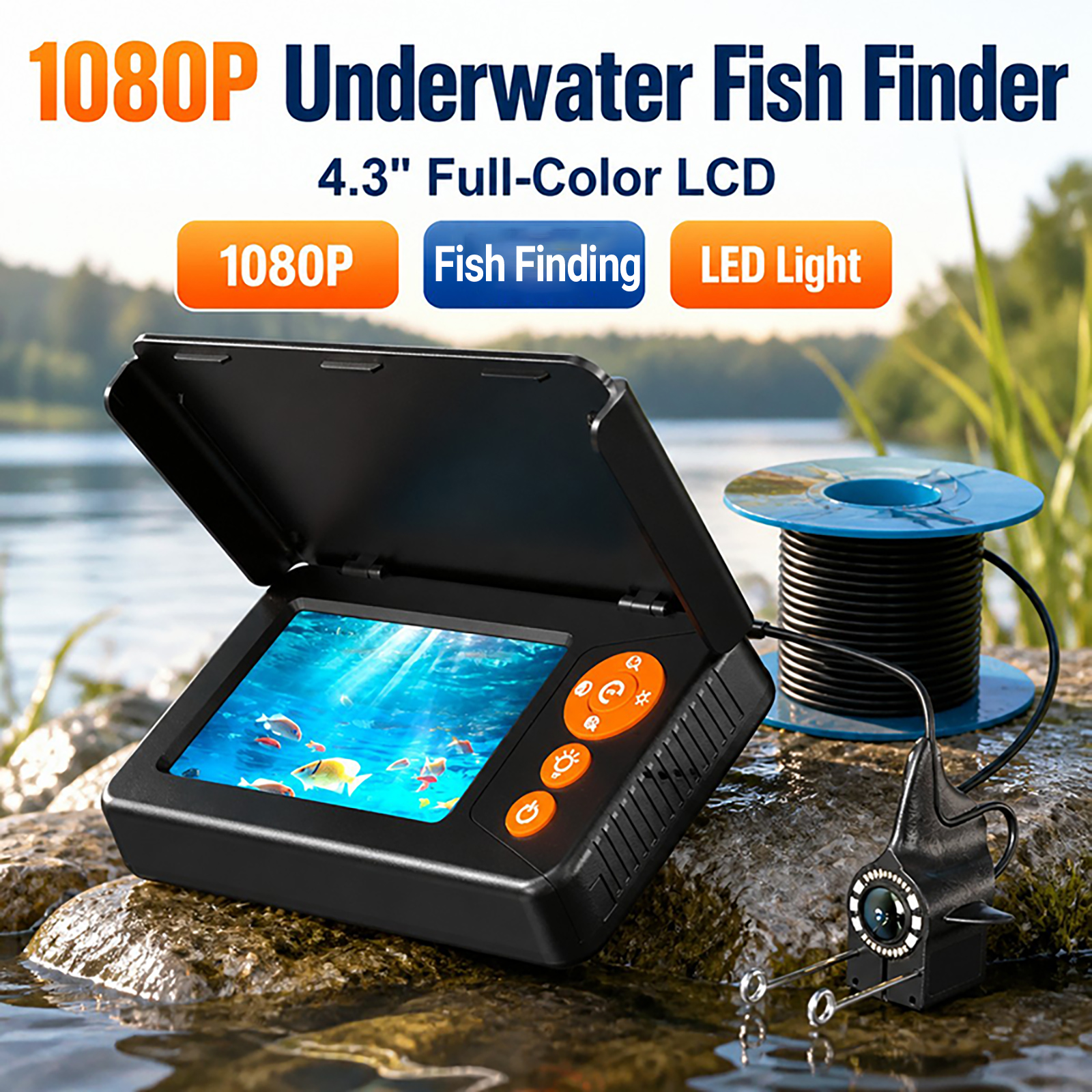 Fishing Depth Finder - Balık Bulucu Sualtı Kamerası 1080P HD