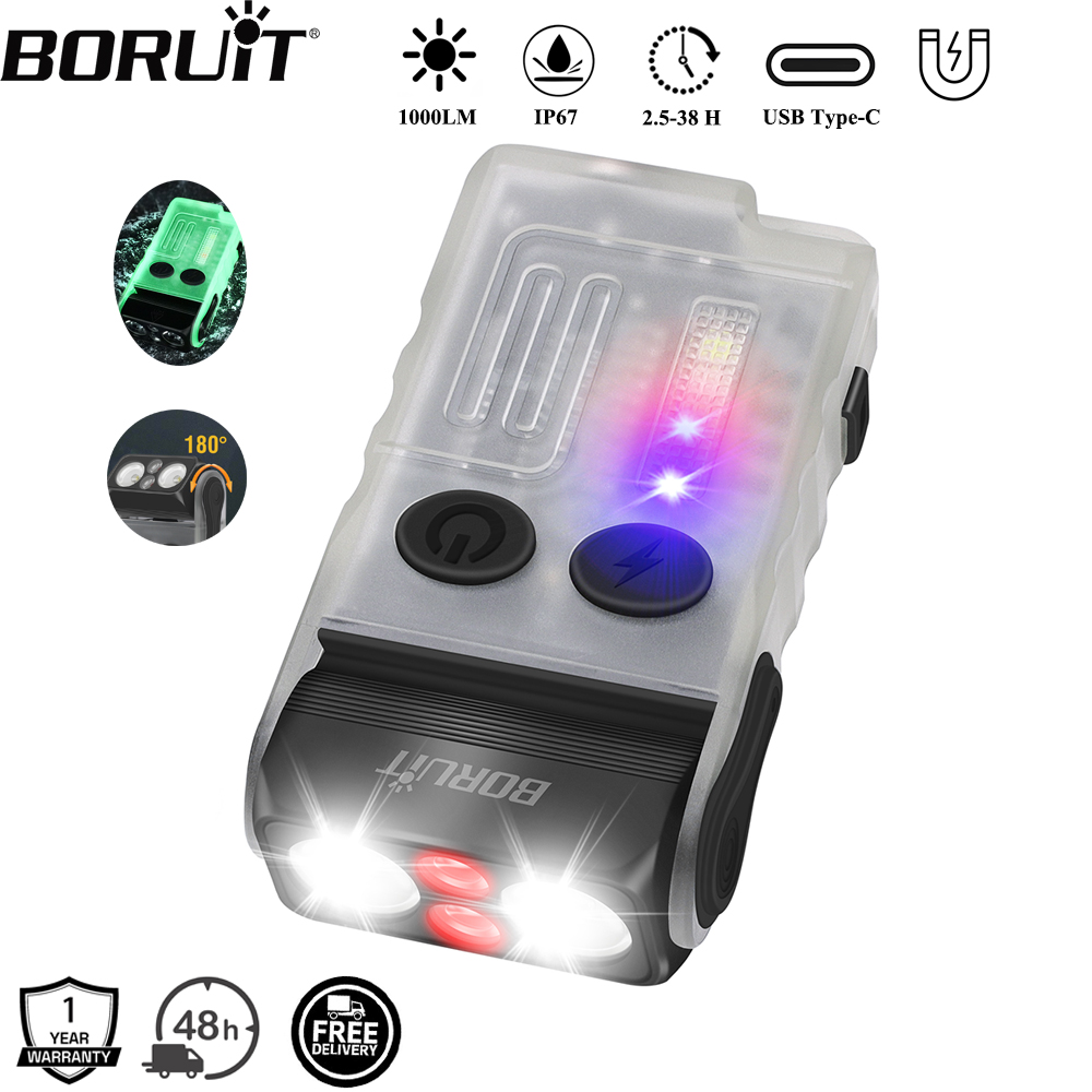 Fishing Light - BORUiT V20 Buzzer EDC LED Anahtarlık