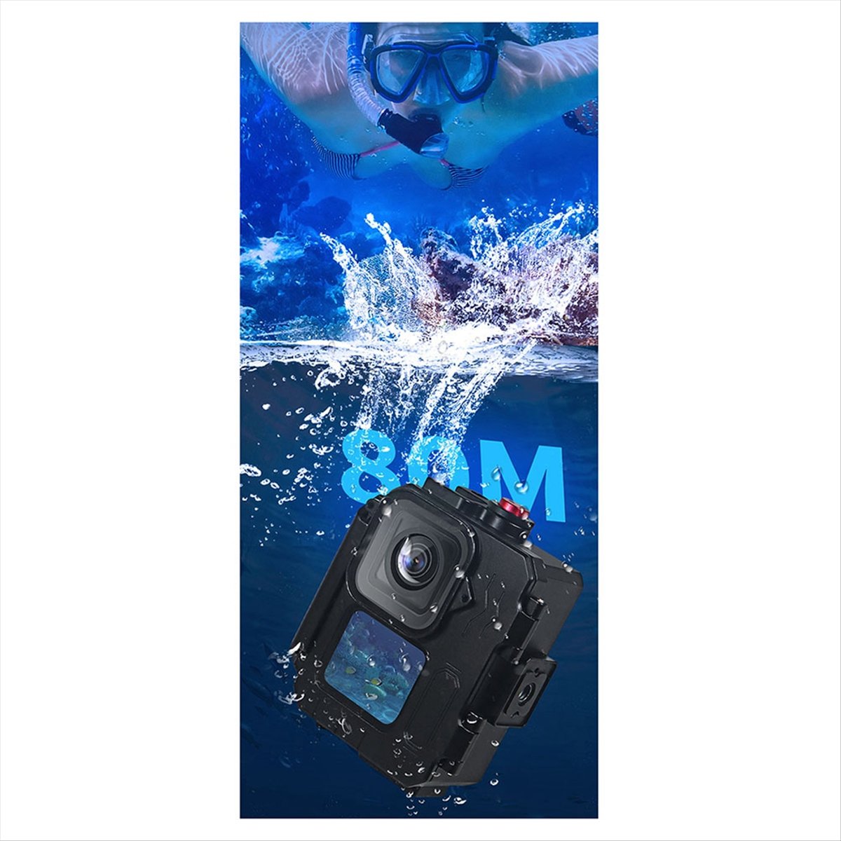 Underwater Camera - N05R 80M Su Geçirmez Kılıf Alüminyum