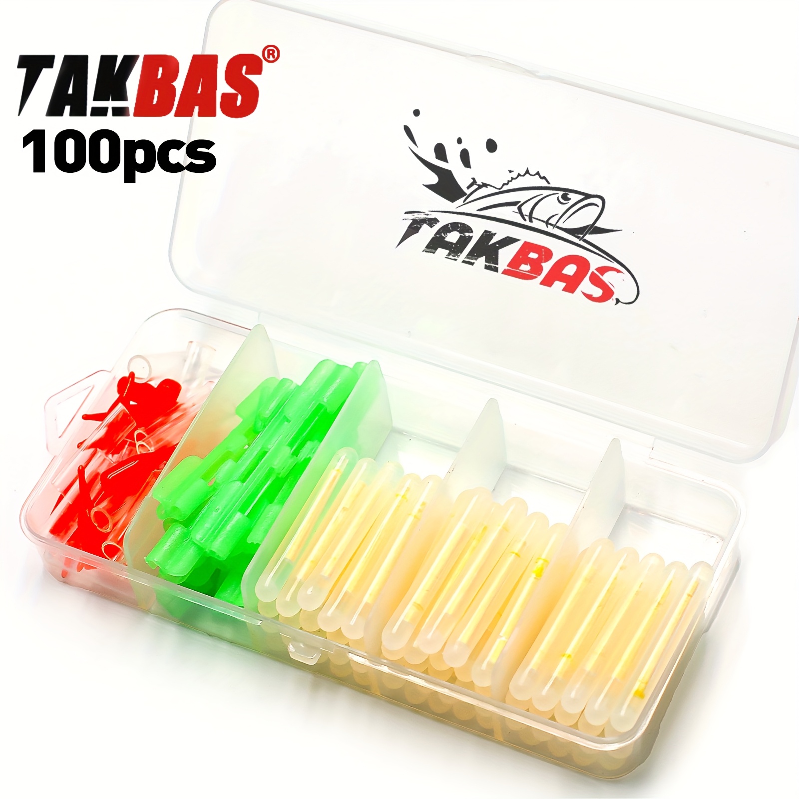 Bite Alarm - 100 adet balıkçılık kızdırma çubukları seti,