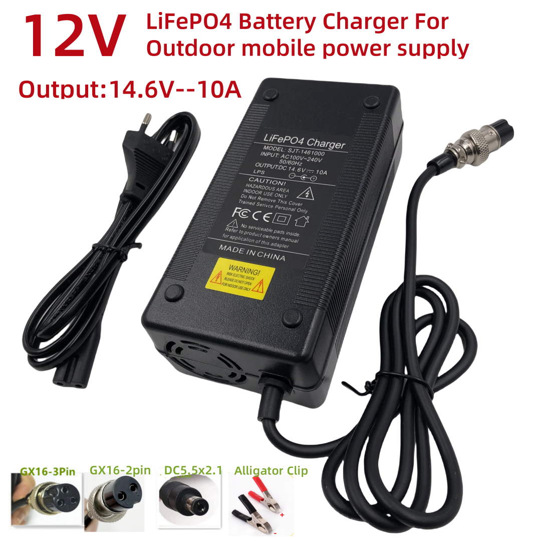 Fish Finder Charger - 14.6V10A Şarj Cihazı 12 V LiFePO4