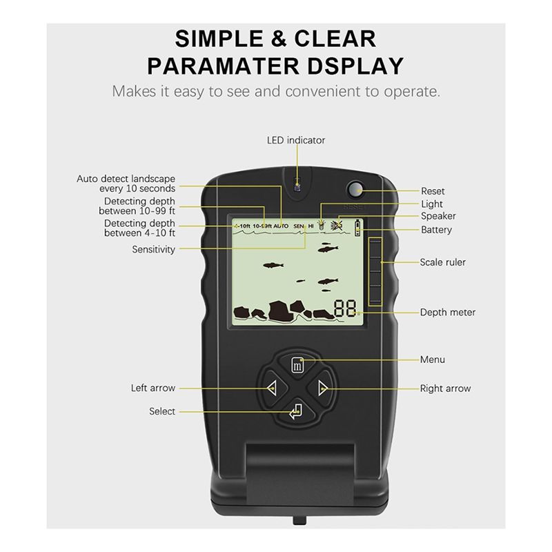 Yeni Taşınabilir Balık Bulucu, - Fish Finder Transducer incelemesi ve fiyatı