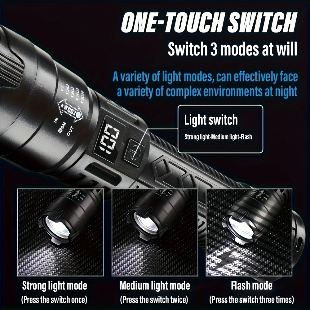 Taktik LED El Feneri 2000LM US - Fishing Light incelemesi ve fiyatı