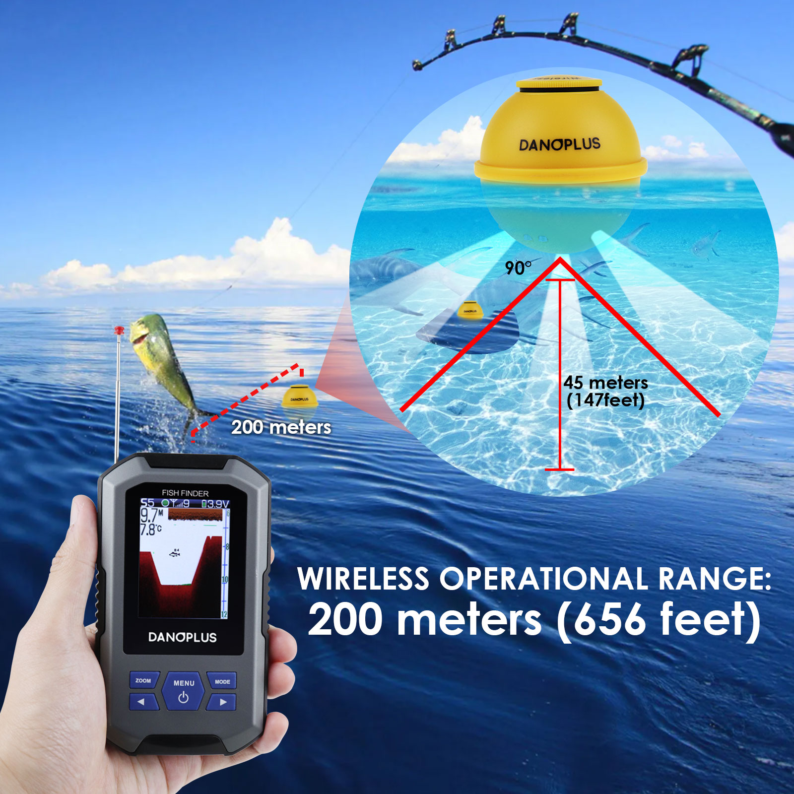 Balık Bulucu Kablosuz Sonar Se - Fish Finder incelemesi ve fiyatı