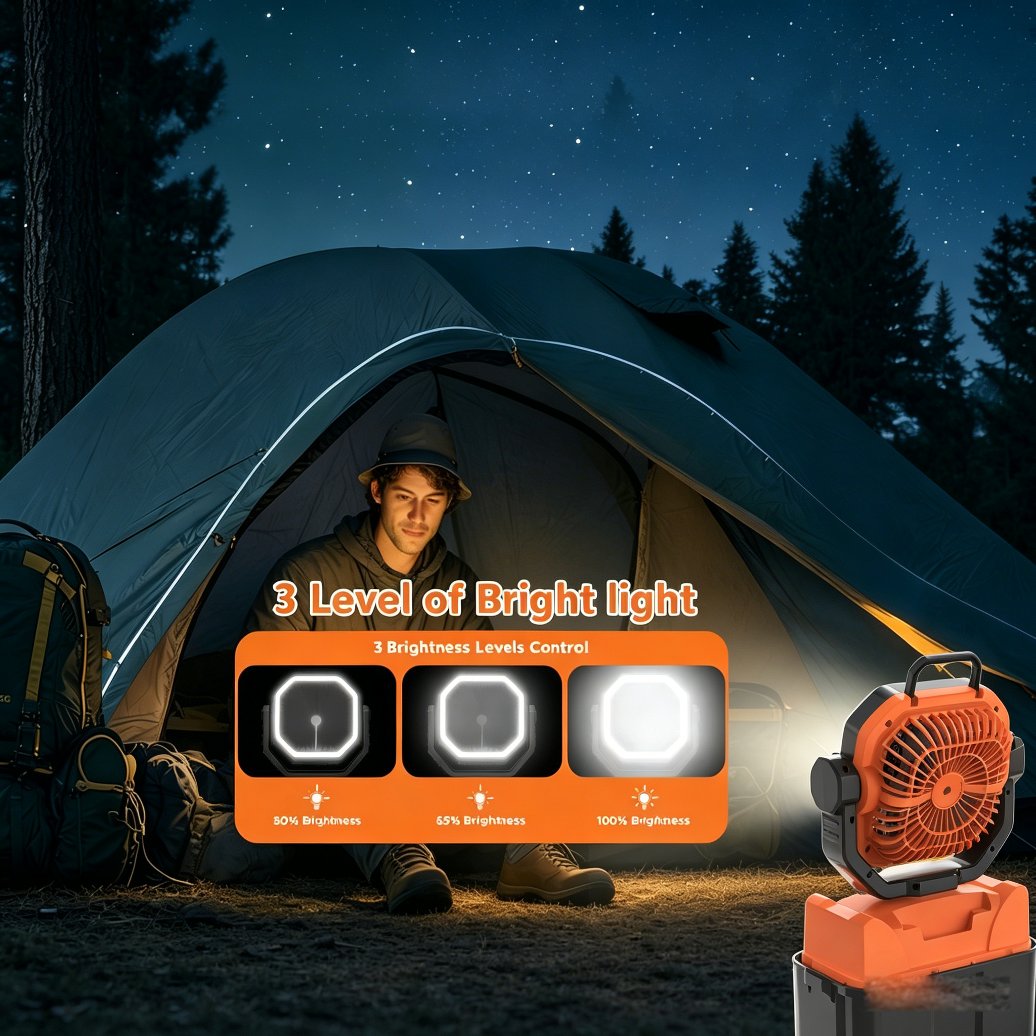 30000mAh Püskürtmeli Kamp Fanı - Fish Finder Battery incelemesi ve fiyatı