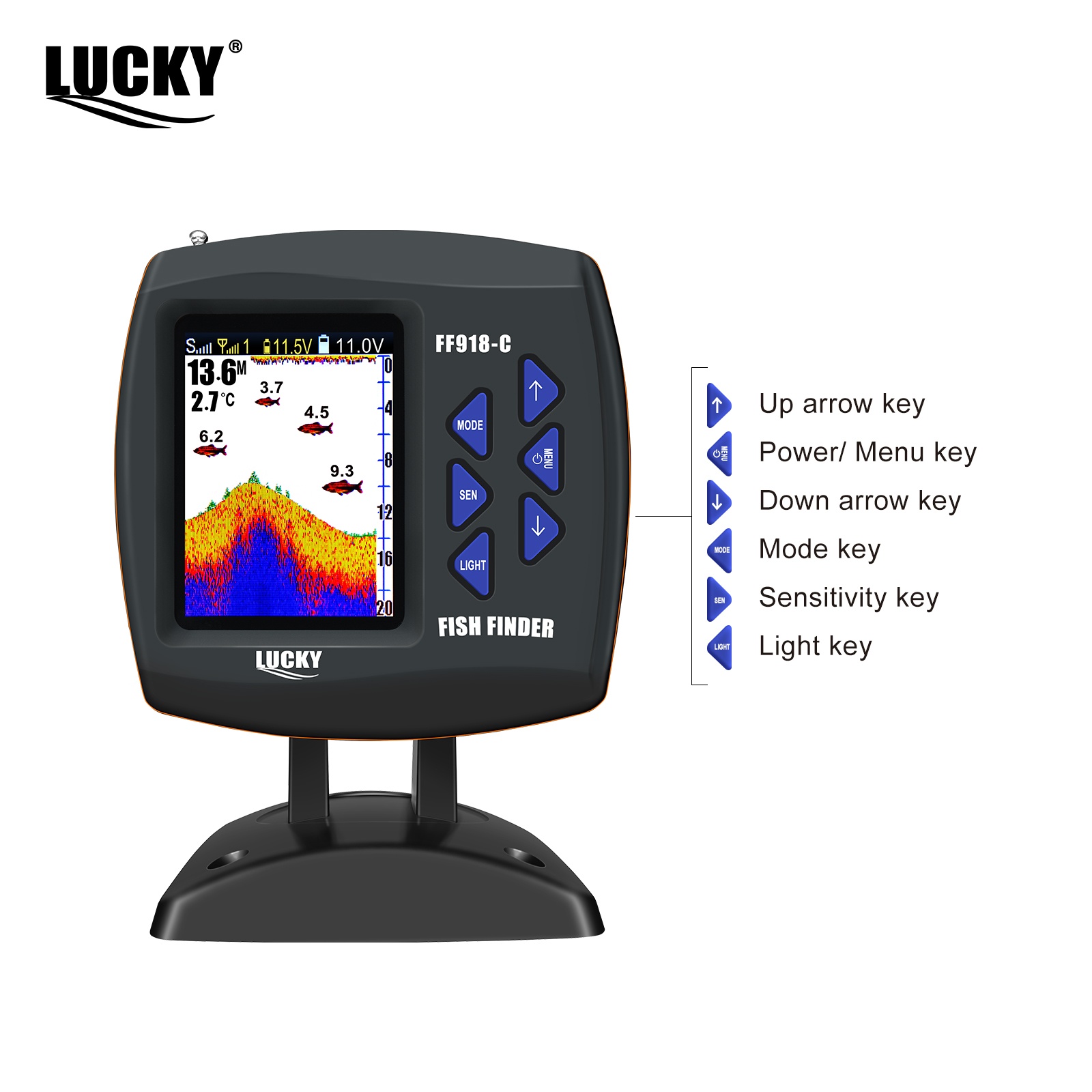 Lucky FF918 Kablosuz Uzaktan K - Fish Finder Transducer incelemesi ve fiyatı