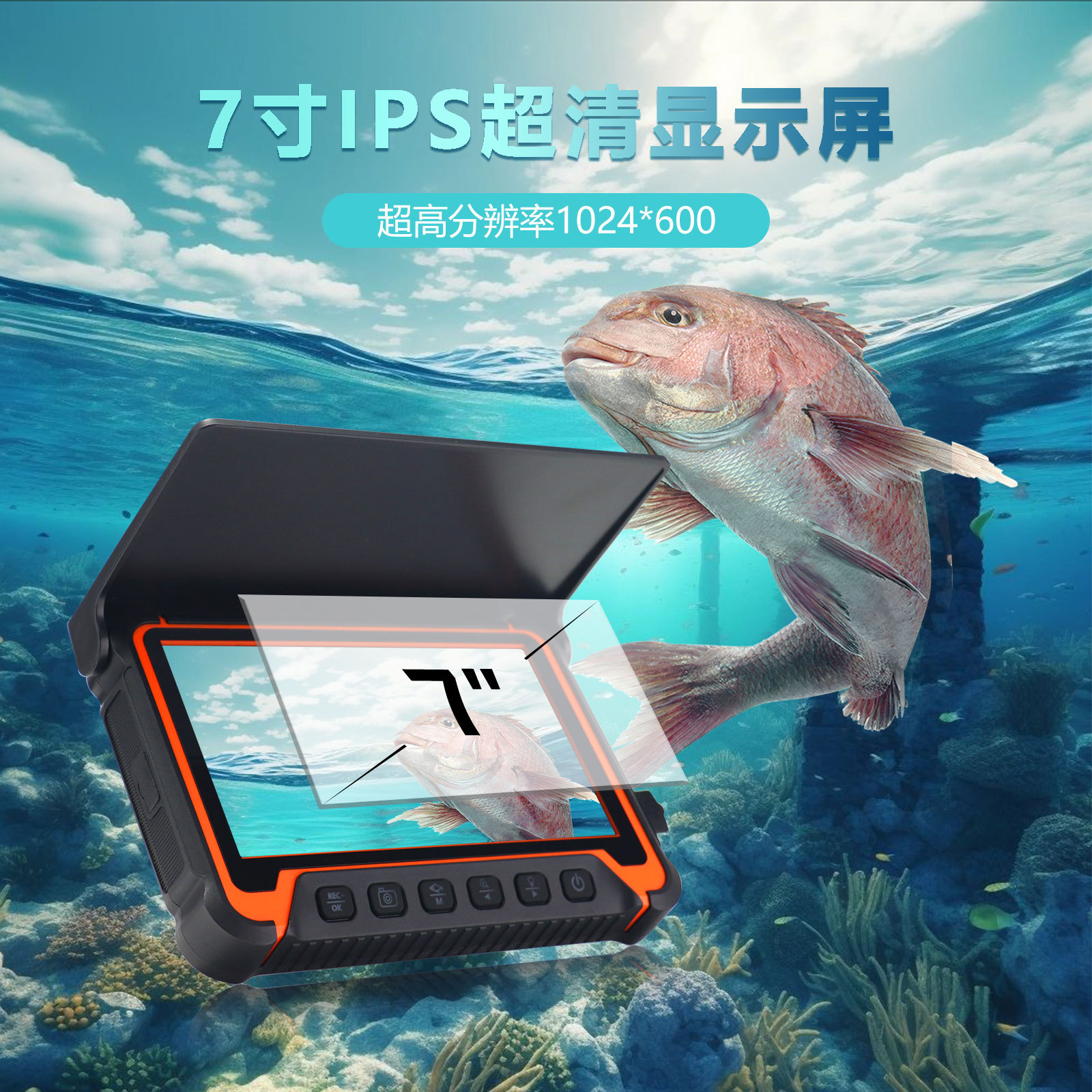 5 inç IPS Ekran Sualtı 15/20/3 - Fishing Camera incelemesi ve fiyatı