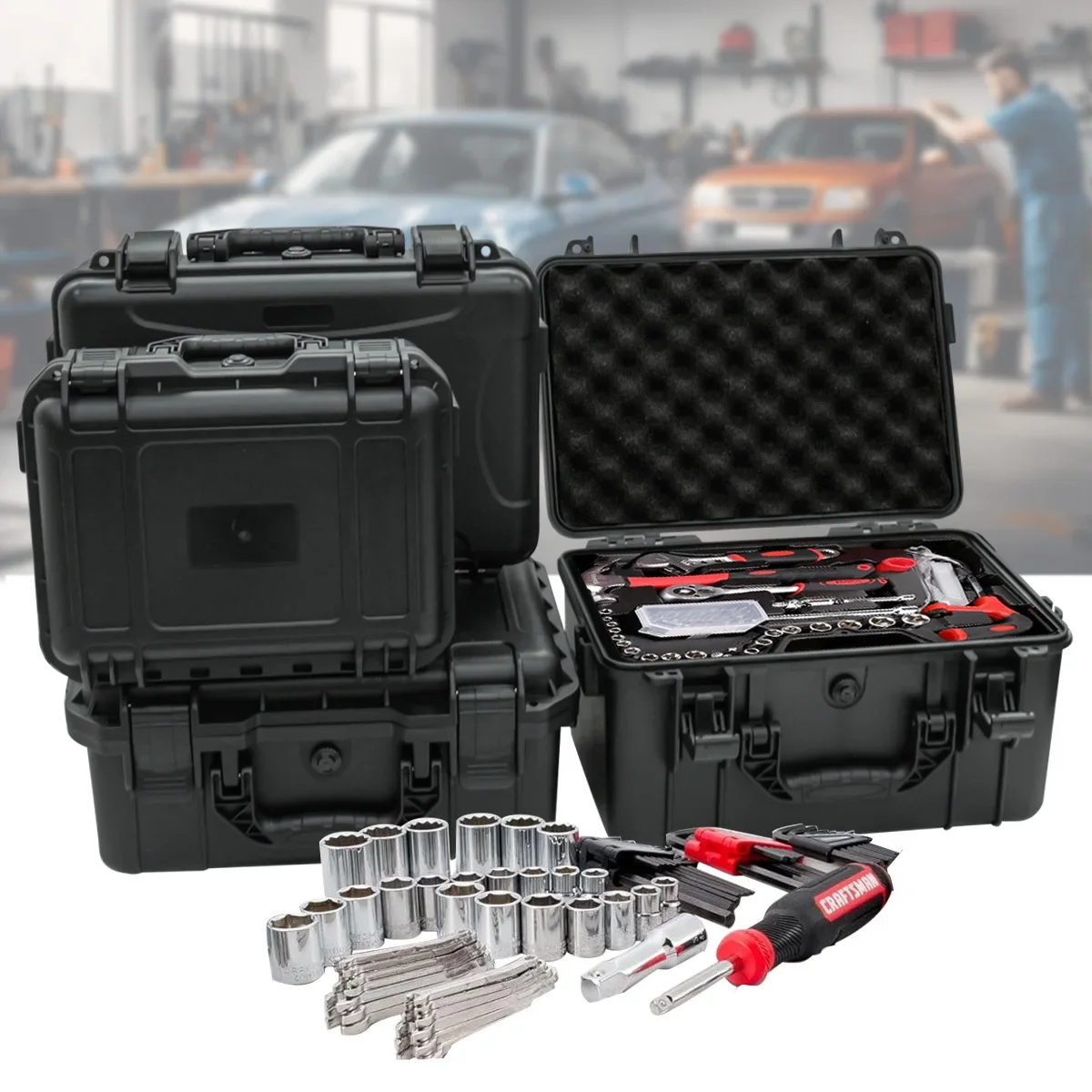 1 adet önceden kesilmiş sünger - Fish Finder Case incelemesi ve fiyatı