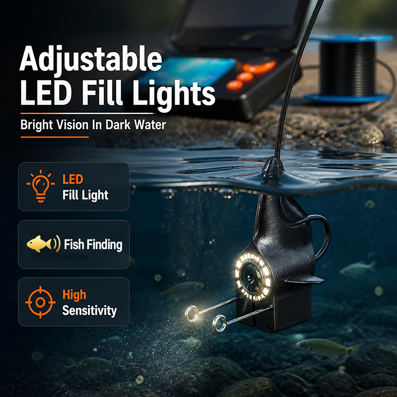 1080P HD Sualtı Kamerası Balık - Fishing Depth Finder incelemesi ve fiyatı