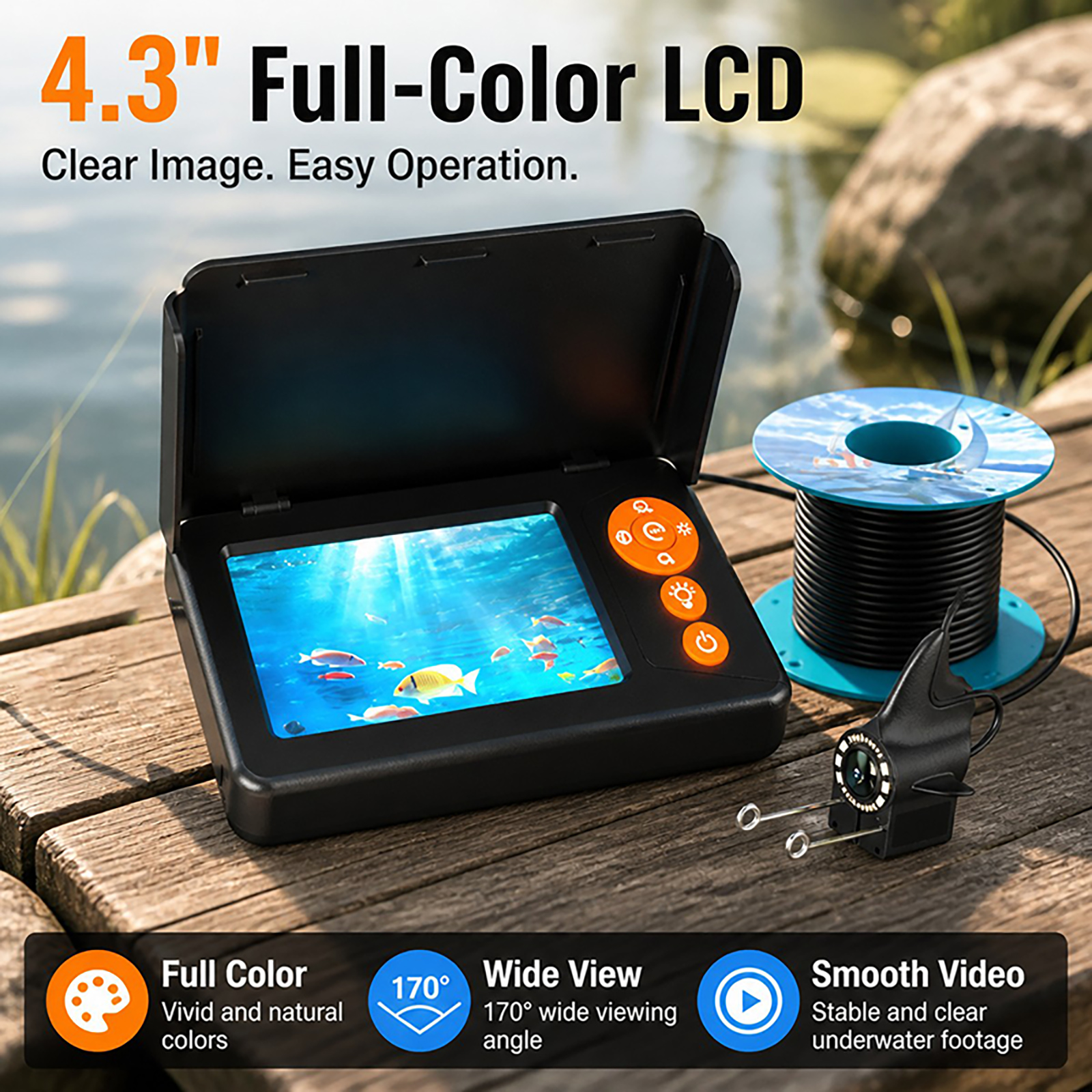 1080P HD Sualtı Kamerası Balık - Fishing Depth Finder incelemesi ve fiyatı