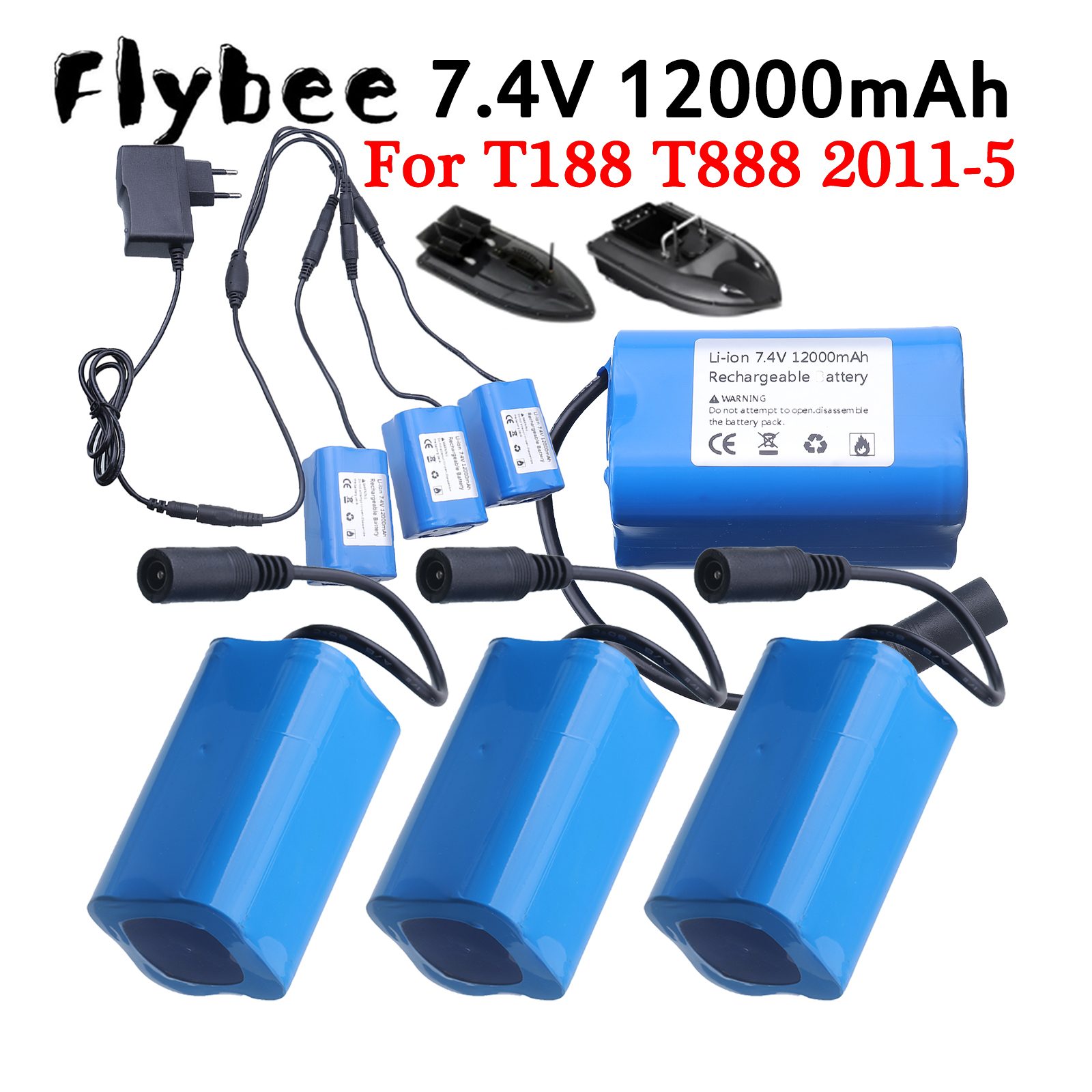 7.4V Şarj Edilebilir Yem Tekne - Fish Finder Battery incelemesi ve fiyatı